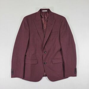 Bar III Men's Wine Burgundy Sport Coat Blazer
